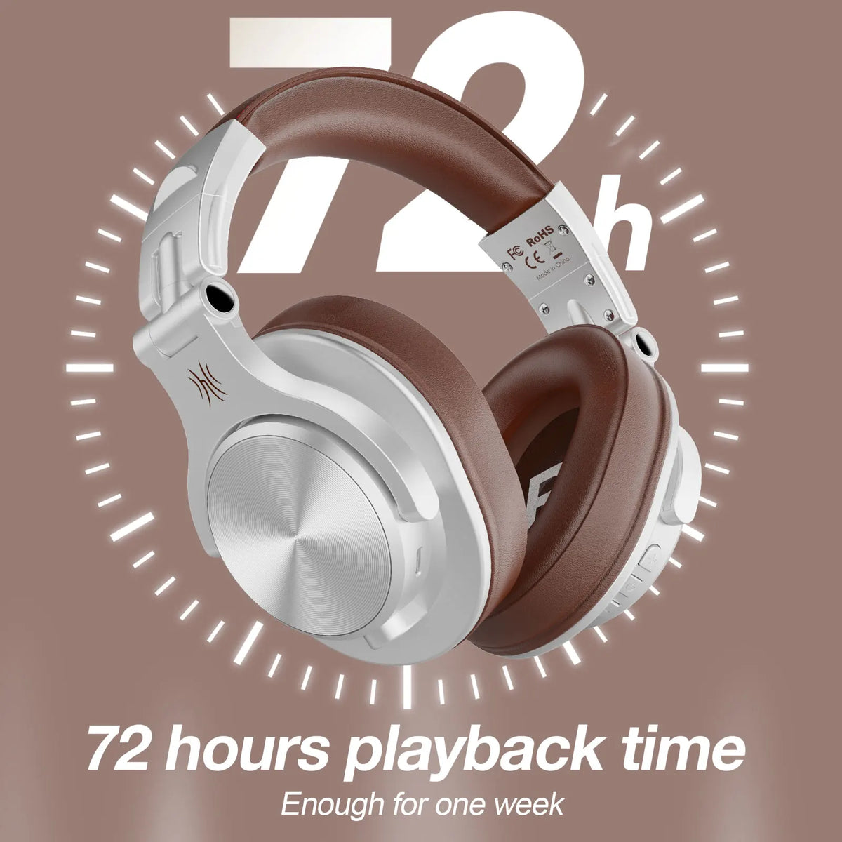 Oneodio A70 Fusion Wired + Wireless Bluetooth 5.2 Headphones For Phone With Mic Over Ear Studio DJ Headphone Recording Headset