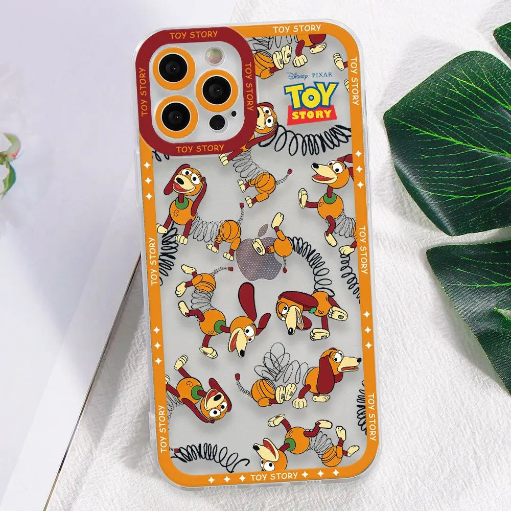 Toys Storys Woodys Aliens Phone Case for Apple iPhone 17 Air 16 15 14 Plus 13 12 11 Pro Max Border printing Transparent Cover