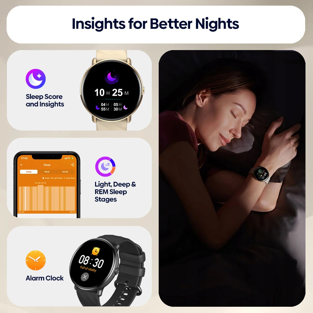 [World Premiere] Zeblaze GTR 3 Pro Fitness & Wellness Smart Watch AMOLED Display 316L Stainless Steel Smartwatch For Women