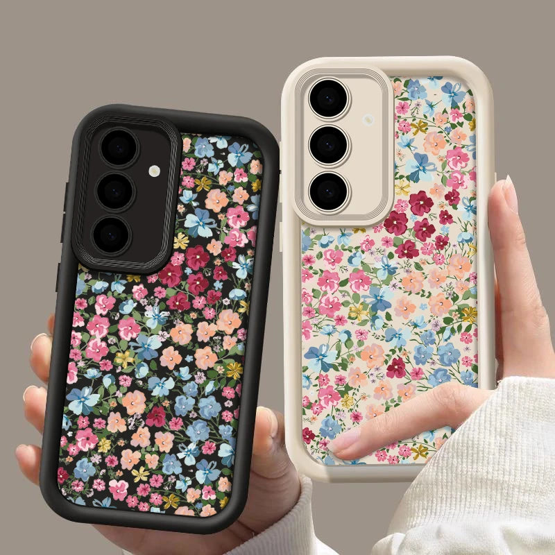 Small Flowers Soft Phone Case For Samsung Galaxy S25 Edge S26 S24 S23 S22 Ultra S24 S25 FE A57 A37 A17 A56 A15 A53 A54 A55 Cover