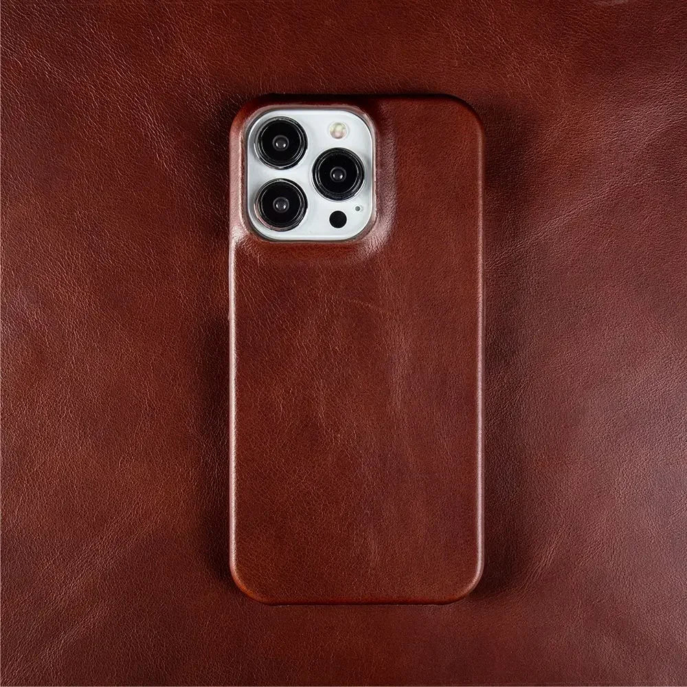For Case iphone 16 Pro Max Cases Oil Wax Luxury Genuine Leather Cover For Iphone 17 16 15 14 13 XS Max X 8 Plus Phone Shell Capa