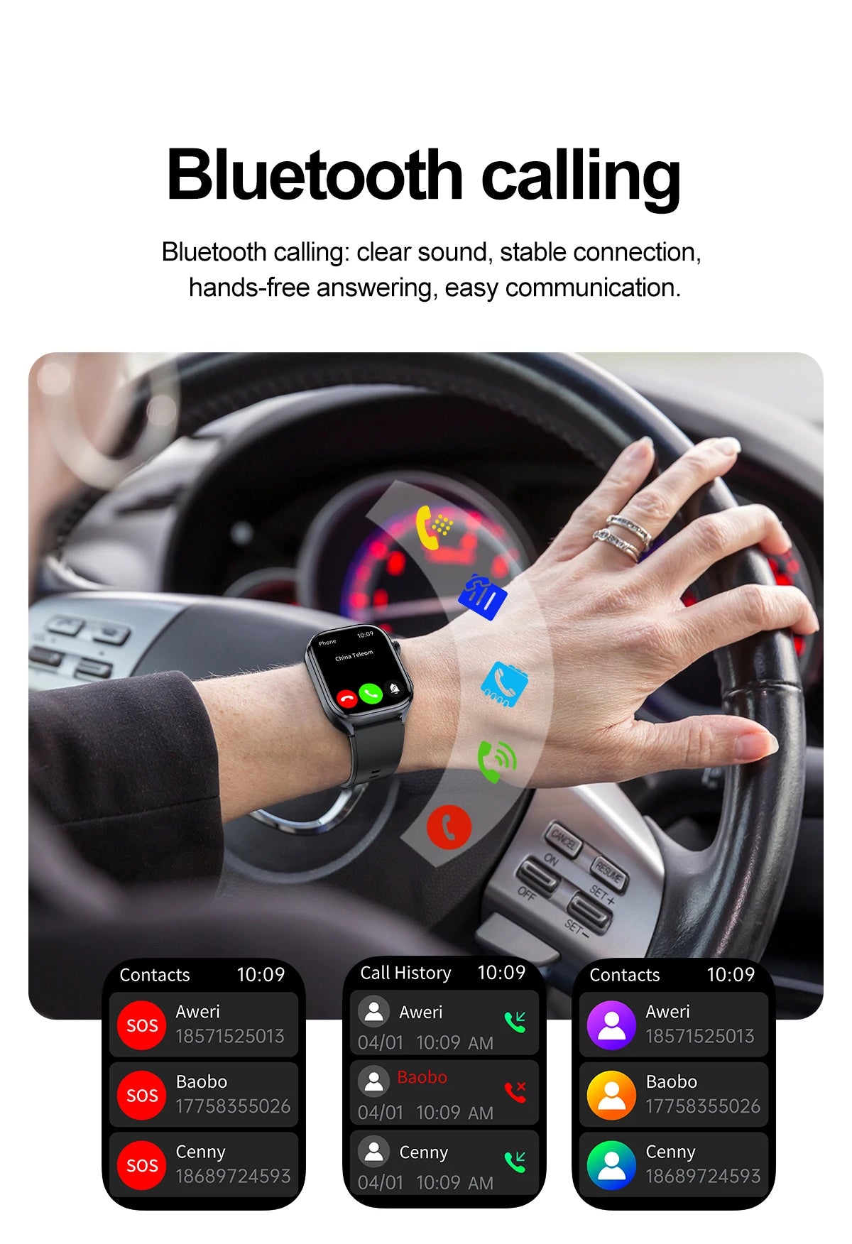 2026 New Accurate ECG Smart Watch Heart Health Analysis Blood analysis Blood Lipid Blood Pressure BT call Smart Watches For Men