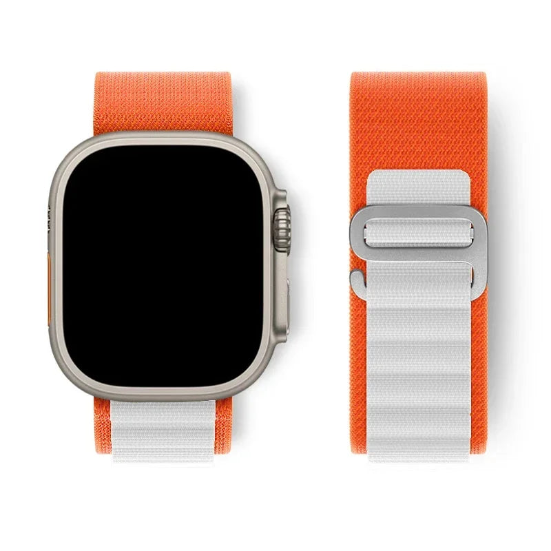 Alpine Loop for Apple Watch Ultra 2 Band 44mm 45mm 49mm 40mm 41mm 42mm nylon Trail bracelet correa Series 10 9 8 7 6 5 se Strap