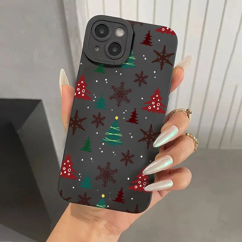 Christmas Tree Graphic Phone Case For Samsung Galaxy S26 S25 S24 S23 Ultra S22 Plus S21 FE A16 A35 A55 A34 A54 A33 A53 A52 Cover