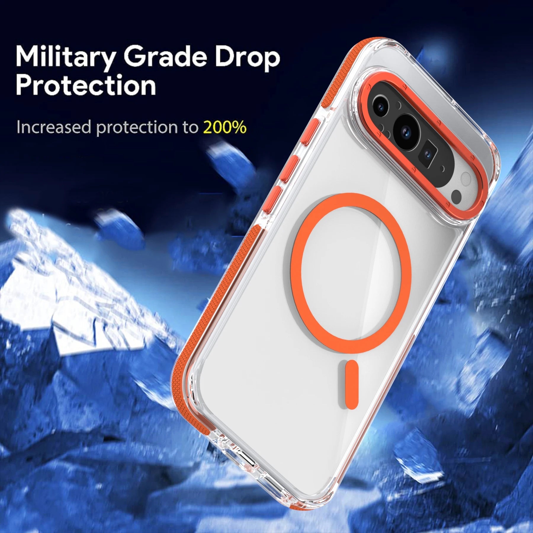 Luxury High Transparent Phone Case For Google Pixel 10 9 Pro XL 10Pro 5G For Magsafe Magnetic Wireless Charging Shockproof Cover