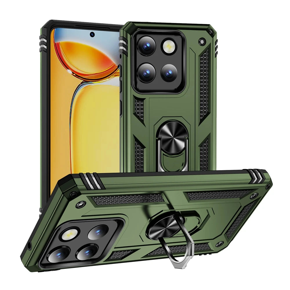 Armor Phone Case For Moto G Stylus Power Play GStylus GPower GPlay 4G 5G 2021 2022 2023 2024 2025 360°  Metal Ring Holder Cover