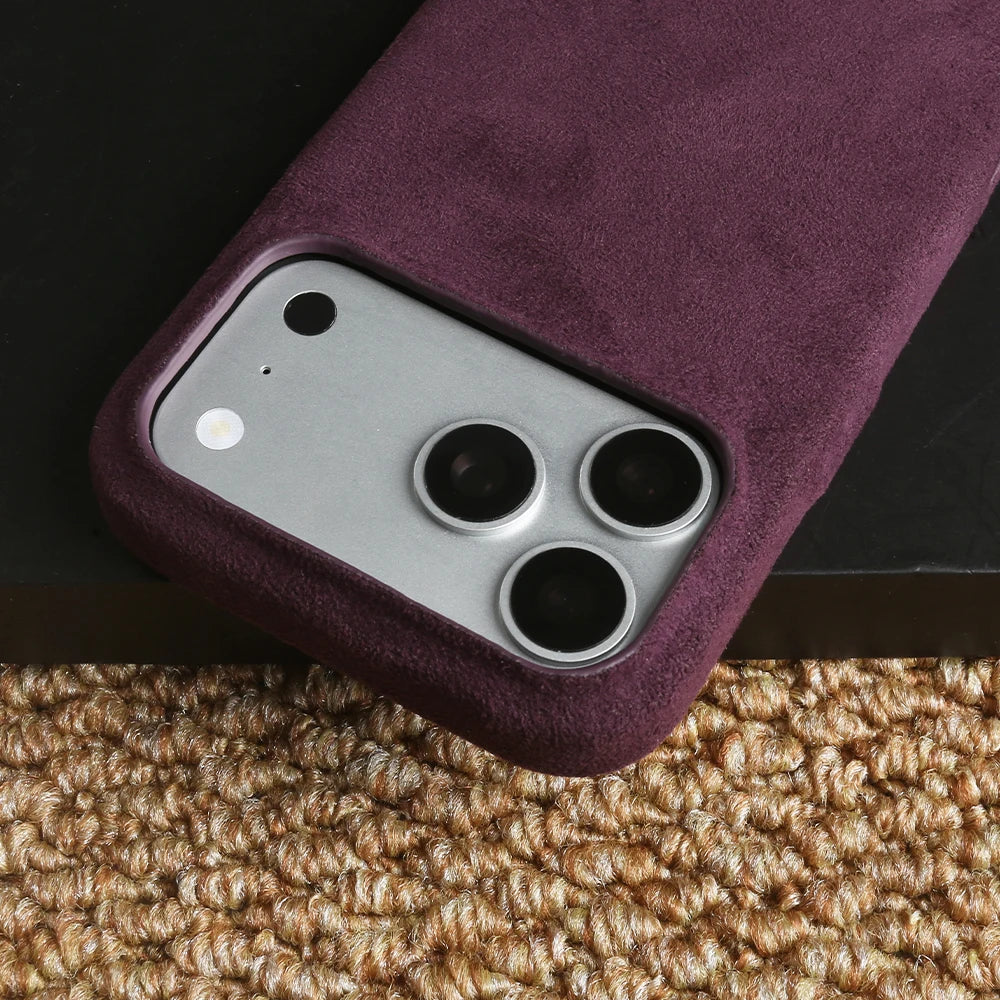 For Magsafe ALCANTARA Magnetic Case for iPhone 17 Pro Max Air 17e 16e 16 15 14 Plus 13 12 Mini 11 Pro Max Phone Case Back Cover