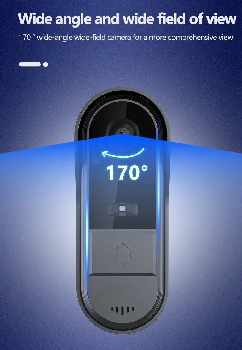 Waterproof Smart 2.4G Wireless Doorbells Video Intercom Camera Inteligente Night Vision 4.3inch Screen For Security Home