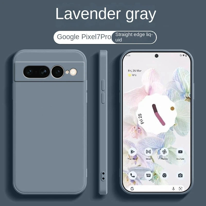 For Google Pixel 8A Case Pixel 10 Pro 7A 9 Cover Liquid Silicone TPU Soft Solid Color For Google Pixel 8 Shockproof Back Cases