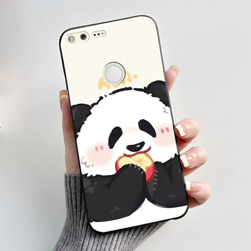 For Google Pixel 1 Soft Silicone Black Case For Google Pixel 1XL Elegant Style New Design Pattern Snow Mountain Casing