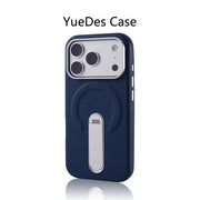 Luxury Rotation KickStand Business Leather Case For iPhone 18 17 Pro Max 16 15 14 13 For MagSafe Magnetic Matte Shockproof Cover