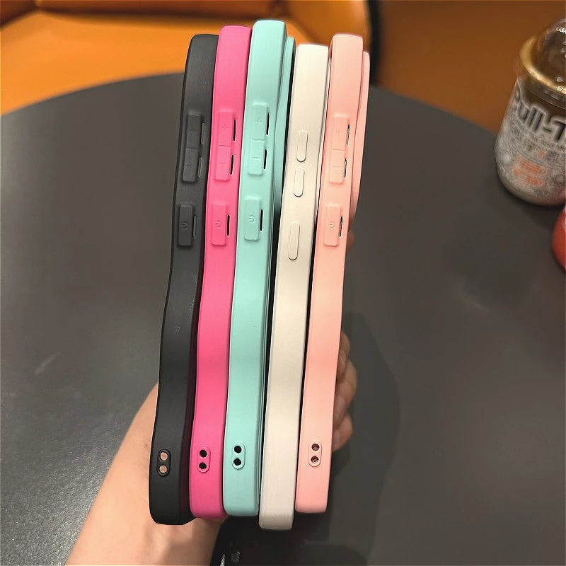 Big Wave Liquid Silicone Case For Samsung Galaxy S26 S25 S24 S23 S22 S21 S20 Ultra Plus S21 S20 FE Shockproof Plain Soft Cover