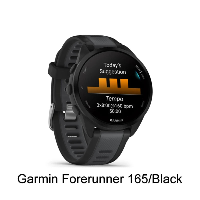 Garmin Forerunner 165 1.2”AMOLED Display Professional Running, Riding Swimming Triathlon Marathon Track Field Training