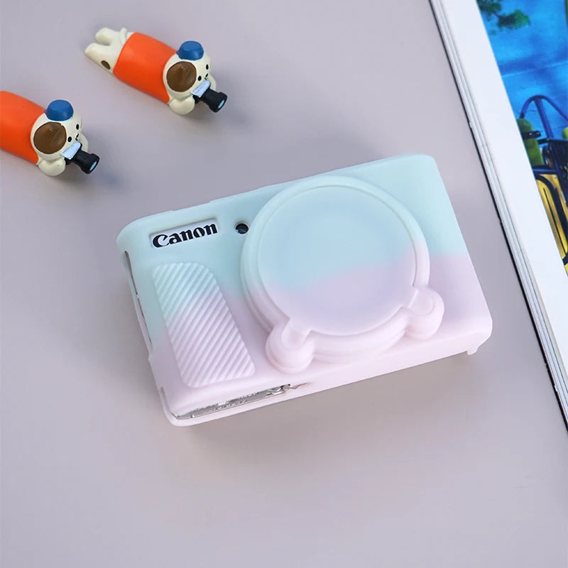 Camera Silicone Case for Canon SX730 SX740 Soft Silicone Protector Camera Cover Case Full Body Bag Baseplate Dustproof Waterprof