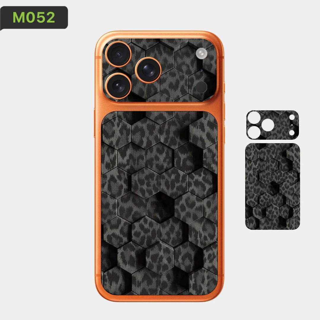 BC05 for Apple iPhone 17 Pro Max /17 Pro/Air Camera with Battery Skin Wrap 3D Colorful Rear Protective Sticker Film