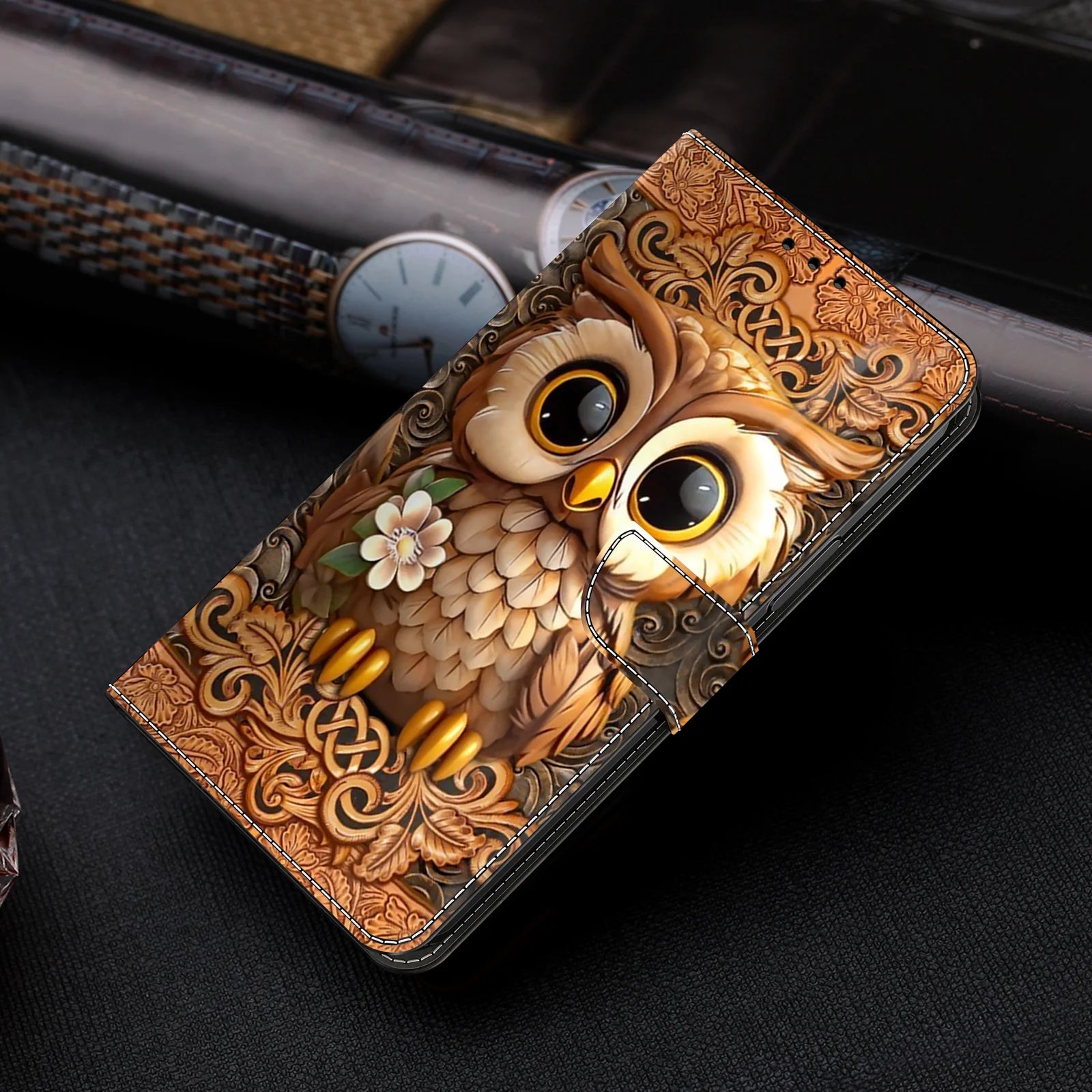 3D Magnetic Flip Leather Wallet Case For Samsung Galaxy S25 S24 S23 S22 S21 S20 S10 S10e S9 S8 Plus Ultra FE EDGE 4G/5G