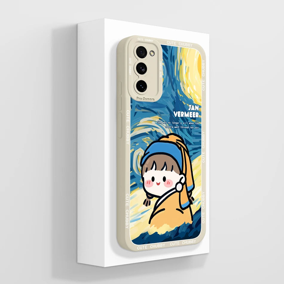 For Samsung S20 FE Ultra Phone Case Cute Back Cover For Galaxy S 20 S20FE S20Ultra Soft Liquid Silicone Full Protection Fundas