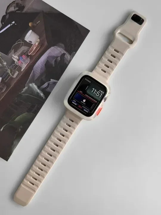 Silicone Case+Strap for Apple Watch Ultra3 49mm Series 11/10 42mm 38 44mm 40mm 45mm 41mm Bracelet Cover for iWatch Series 8 9 7