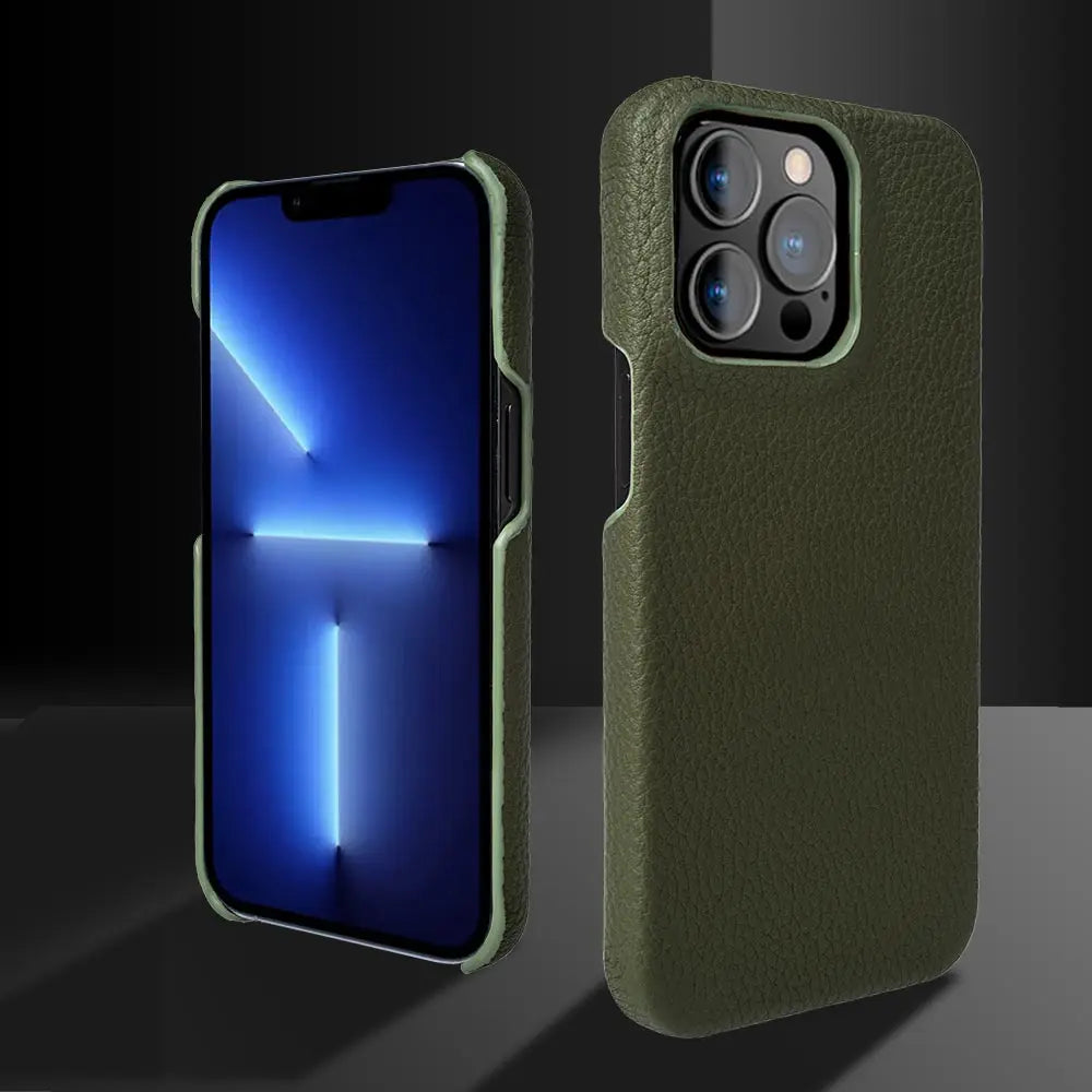 For iphone 14 Pro Max Case Luxury Genuine Leather Cover Business Phone Cases Back Cover For iphone 13 15Pro 11 12 XR XSMax Coque