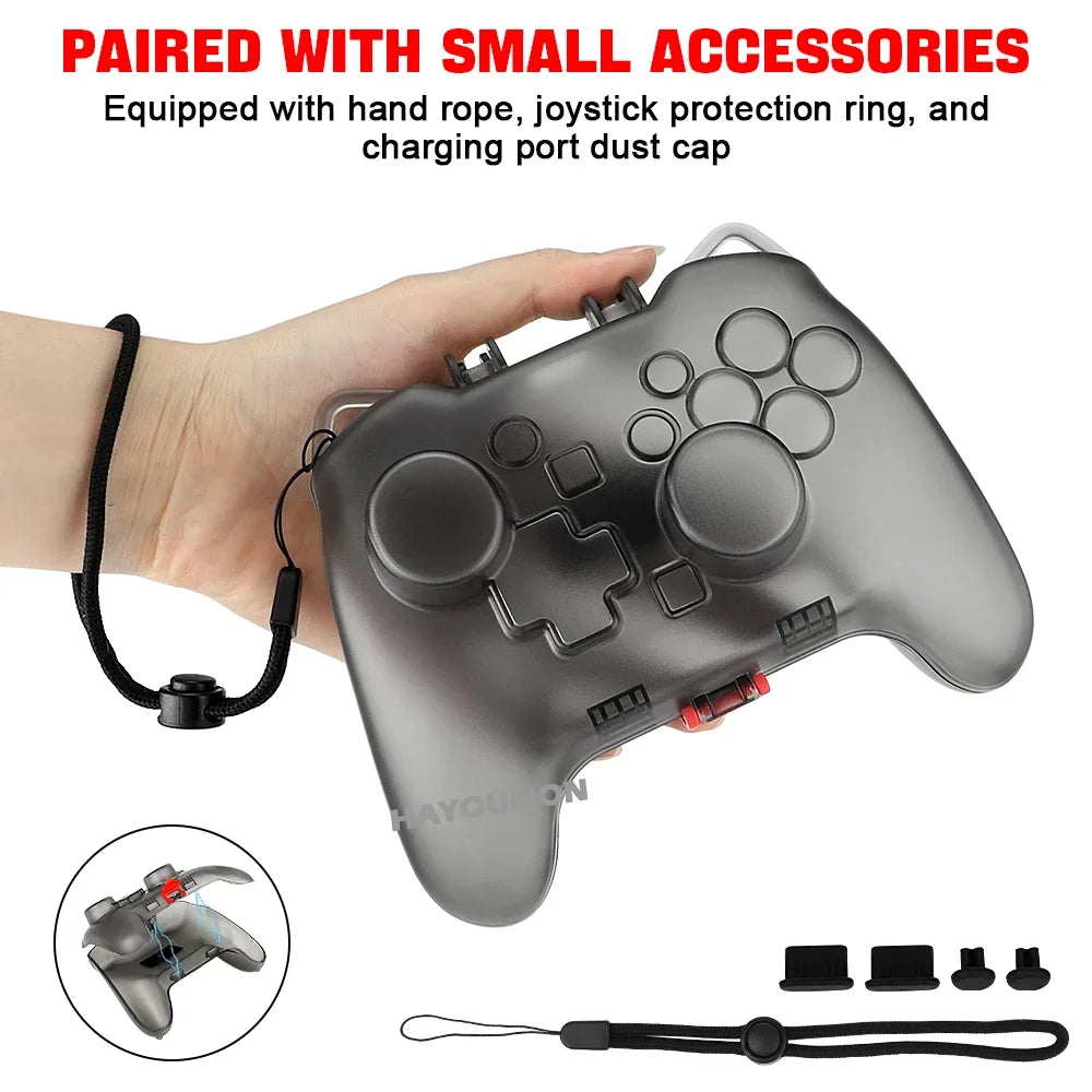For Switch 2 Scratch & Shock Protection Transparent Protective Case For Switch 2 Pro Controller Hard Protector Cover Accessories