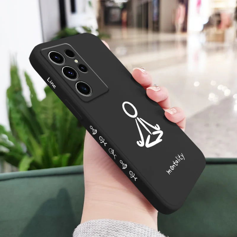Cultivate Meditation Phone Case For Samsung Galaxy S25 S24 S23 S22 S21 S20 S10 S10E Ultra Plus FE Note 20 Ultra Plus Cover