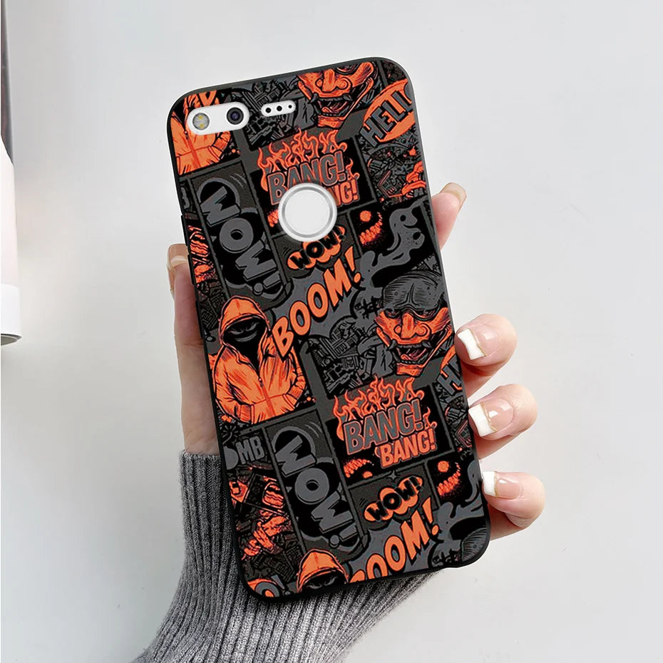 For Google Pixel XL Phone Case Cute Cartoon Soft Silicone Protect Cover Coque For Google Pixel 1 XL Pixel1 1XL Bumper Case Funda