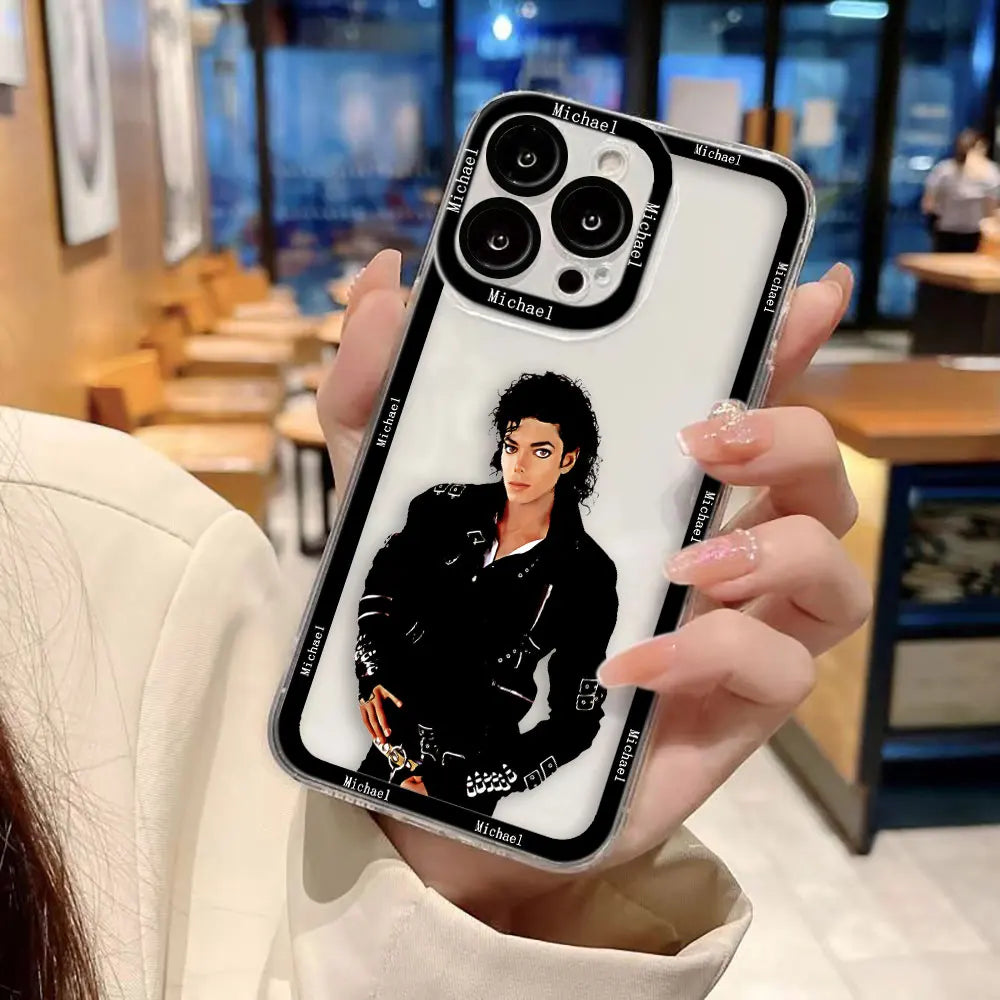 Dancer m-Michael j-Jackson Clear Phone Case For Samsung Galaxy S26 S25 S24 S23 S22 S21 S20 FE PLUS ULTRA EDGE Case Cover Shell