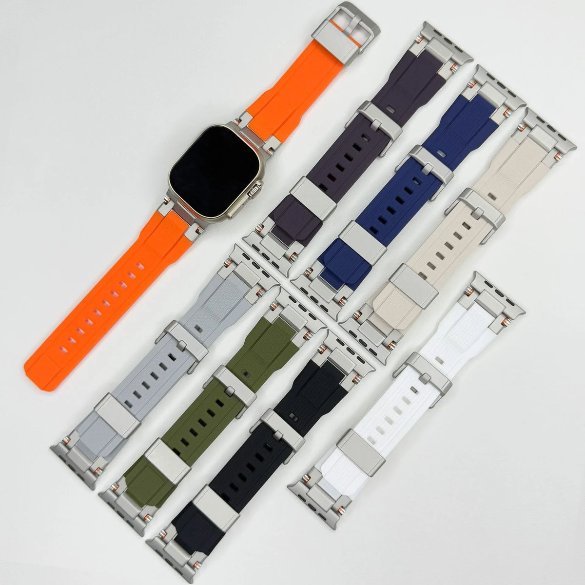 Original Rugged Strap For Apple Watch Ultra 2 3 4 Band 44mm 45mm 46mm 49mm Bracelet iWatch Series 12 11 10 9 6 SE Sport Bands