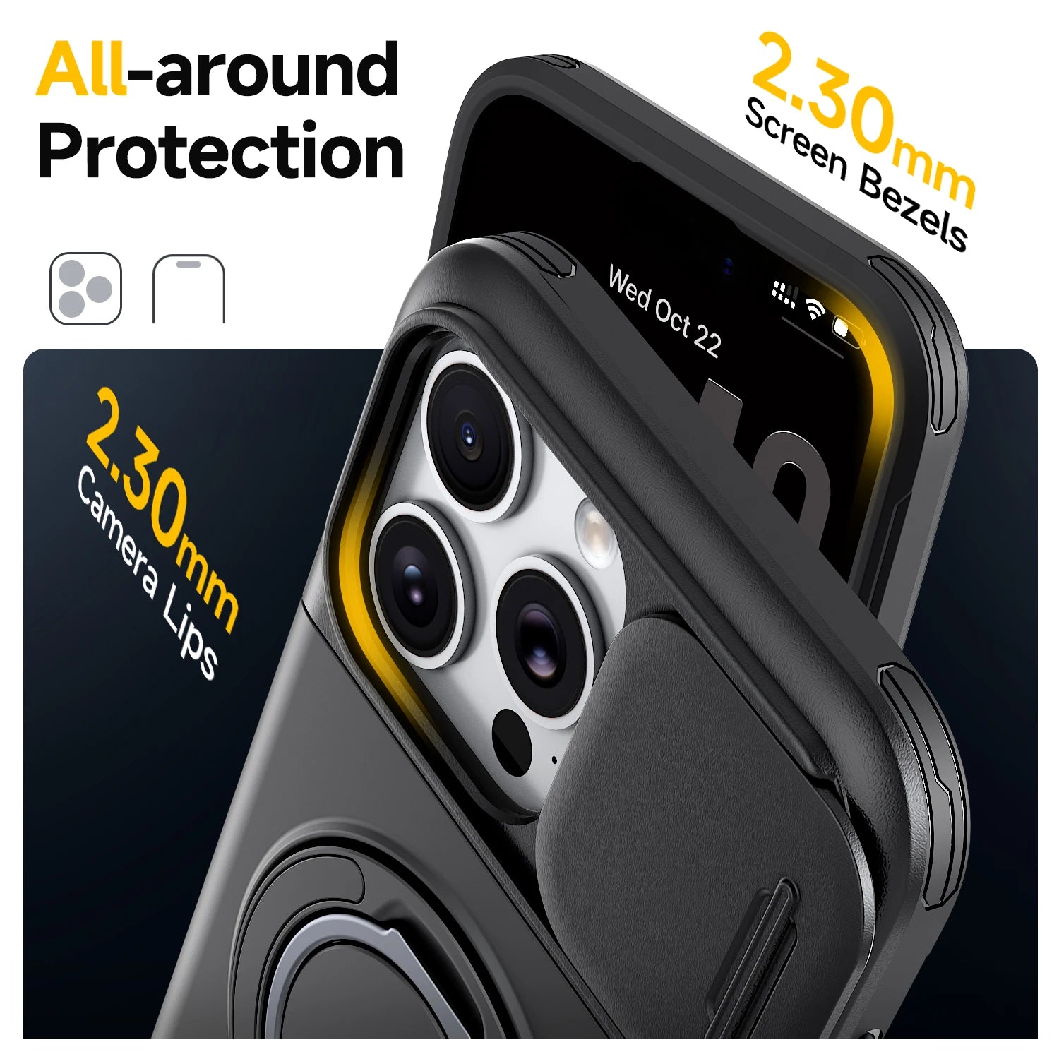 Shockproof Anti-Shock Case for Iphone 16 Pro Max Iphone16 Best Protection Armor Protection Covers