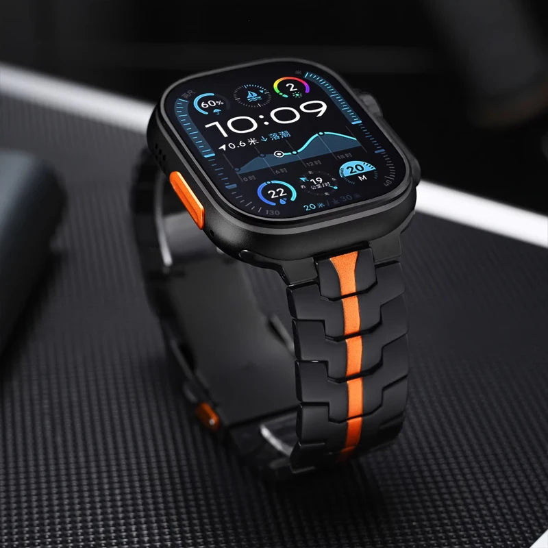 Luxury Titanium Band For Apple Watch Series Ultra 2 10 9 8 7 6 5 Se 4 3 Metal Business Strap For iWatch 42mm 44mm 45mm 46mm 49mm