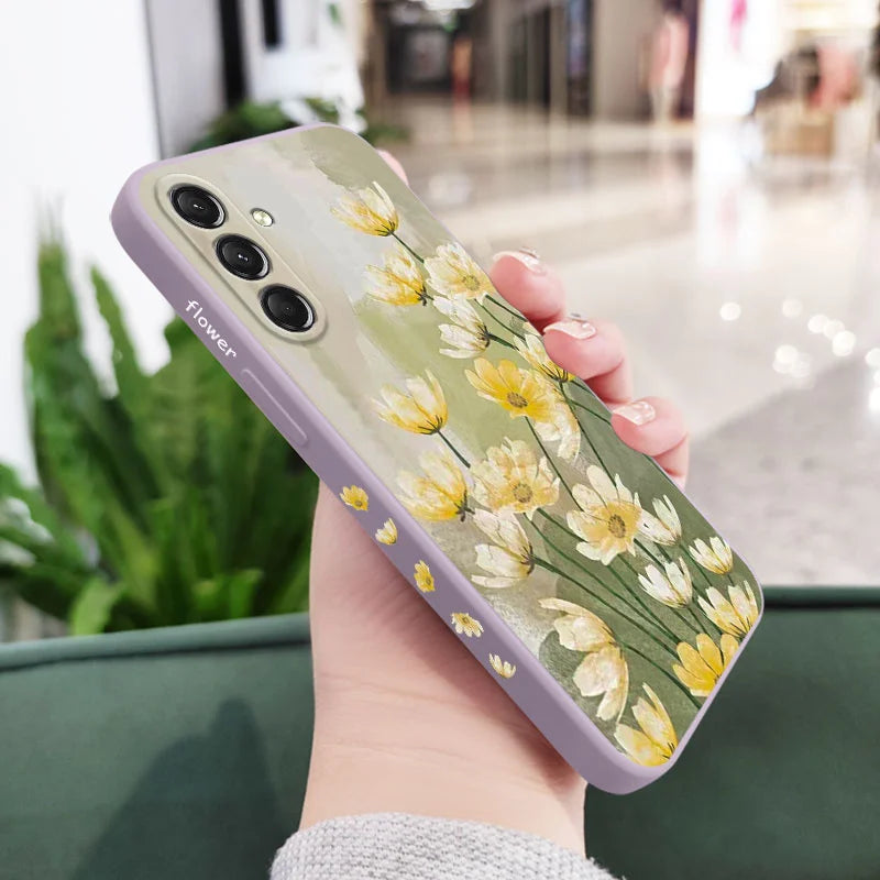 Small Cauliflower Phone Case For Samsung Galaxy S25 S24 S23 S22 S21 S20 S10 S10E Ultra Plus FE Note 20 Ultra 10 Plus Cover
