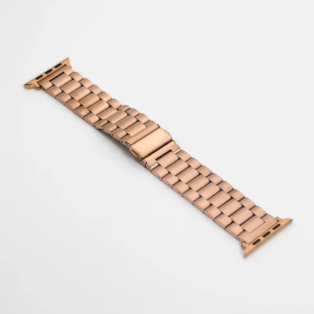 Stainless Steel Band for Apple Watch Ultra 4 3 2 49mm Series 12 11 10 46mm 45mm 44mm 42mm Metal Strap for IWatch 9 8 7 6 SE3 5 4