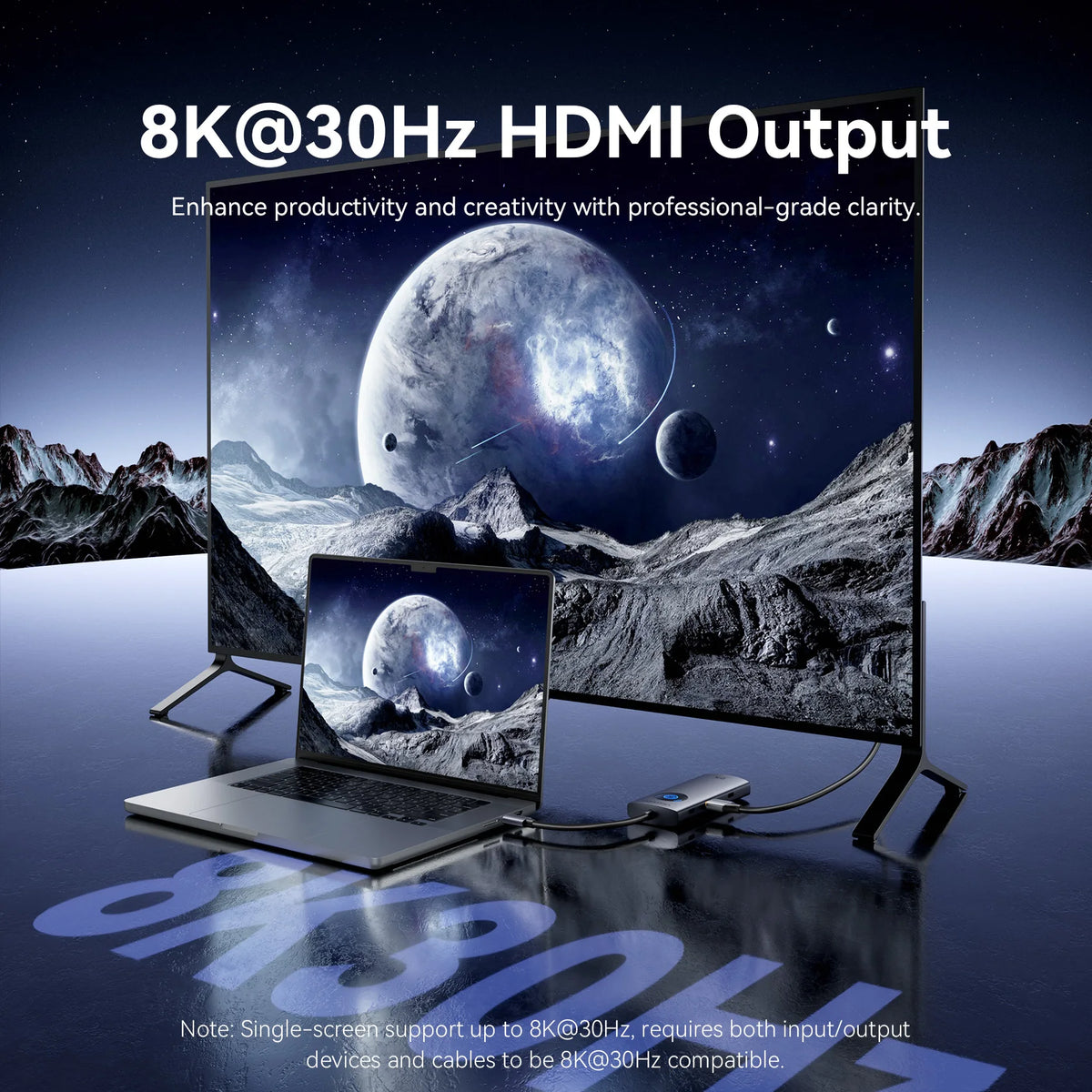 Vention USB C 8K 4K HDMI HUB Led Display USB A C 3.0 3.2 Gen1 Ethernet 1000Mbps Adapter for MacBook iPad HP Dell Samsung Laptop