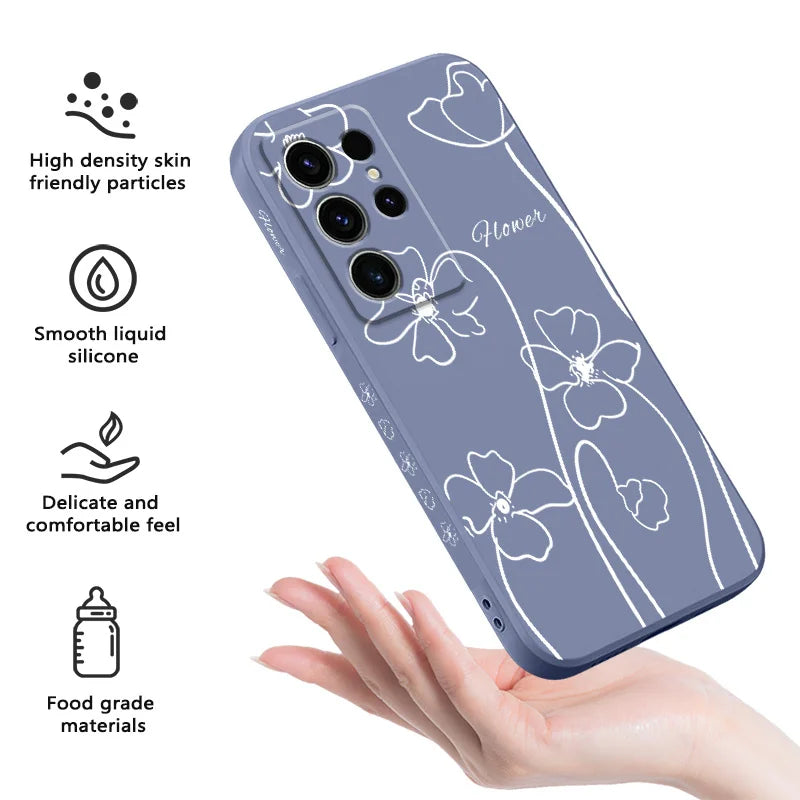 Swaying Grass Phone Case For Samsung Galaxy S25 FE S24 S23 S22 S21 S20 S10 S10E Ultra Plus  Note 20 Ultra Plus Cover