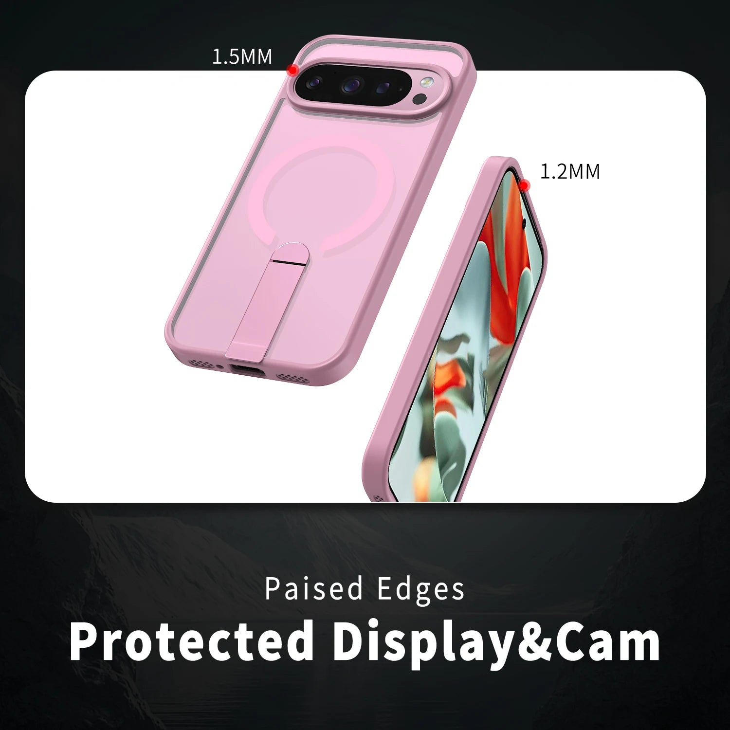 Matte Magnetic Kickstand Case For Google Pixel 9A 10 9 Pro XL Shockproof Anti-Fingerprint Protective Cover