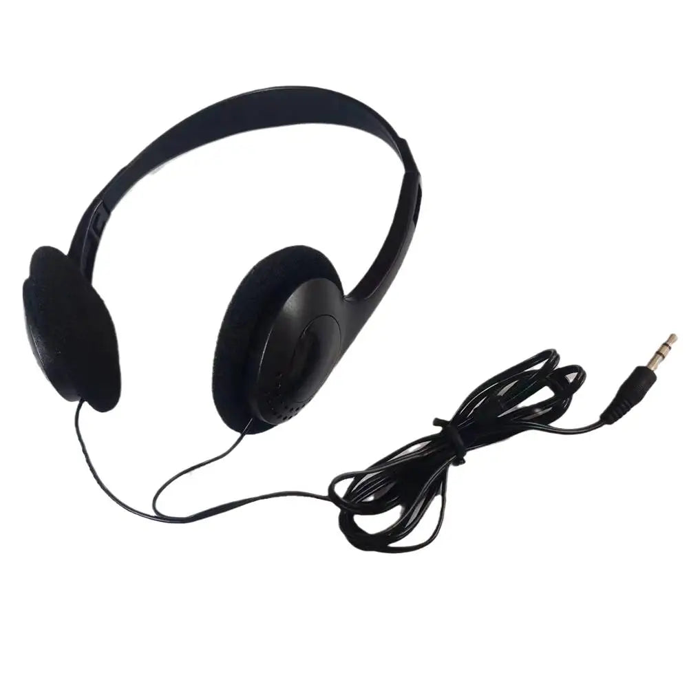 Portable Headphones Personality Retro Nostalgic Headset Black Fashion Style Headset Over Ear Earbud 3.5mm Wired Headset NEW
