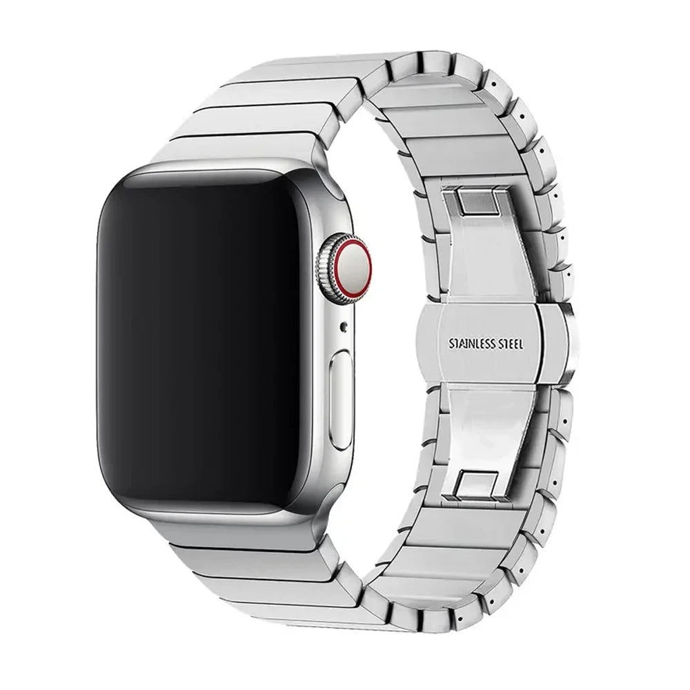 Bracelet Strap For Apple Watch Band 40 46 42 44 45 49mm Stainless Steel Wristband For iWatch Series 12/11/10/9/8/7/6/SE3 Ultra 4