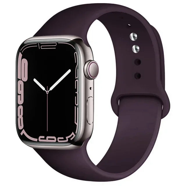 Silicone Sport Strap For Apple Watch Series11 10 9 8 7 6 5 SE Ultra3 Bracelet For Apple Watch 44mm 45mm 49mm 46mm 38/40/41/42 mm