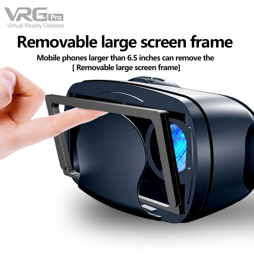 VRG Pro 3D Virtual Reality VR Glasses Devices Headset Viar Goggles Helmet Lenses Smart For Phone Smartphones Viewer Cell Devices
