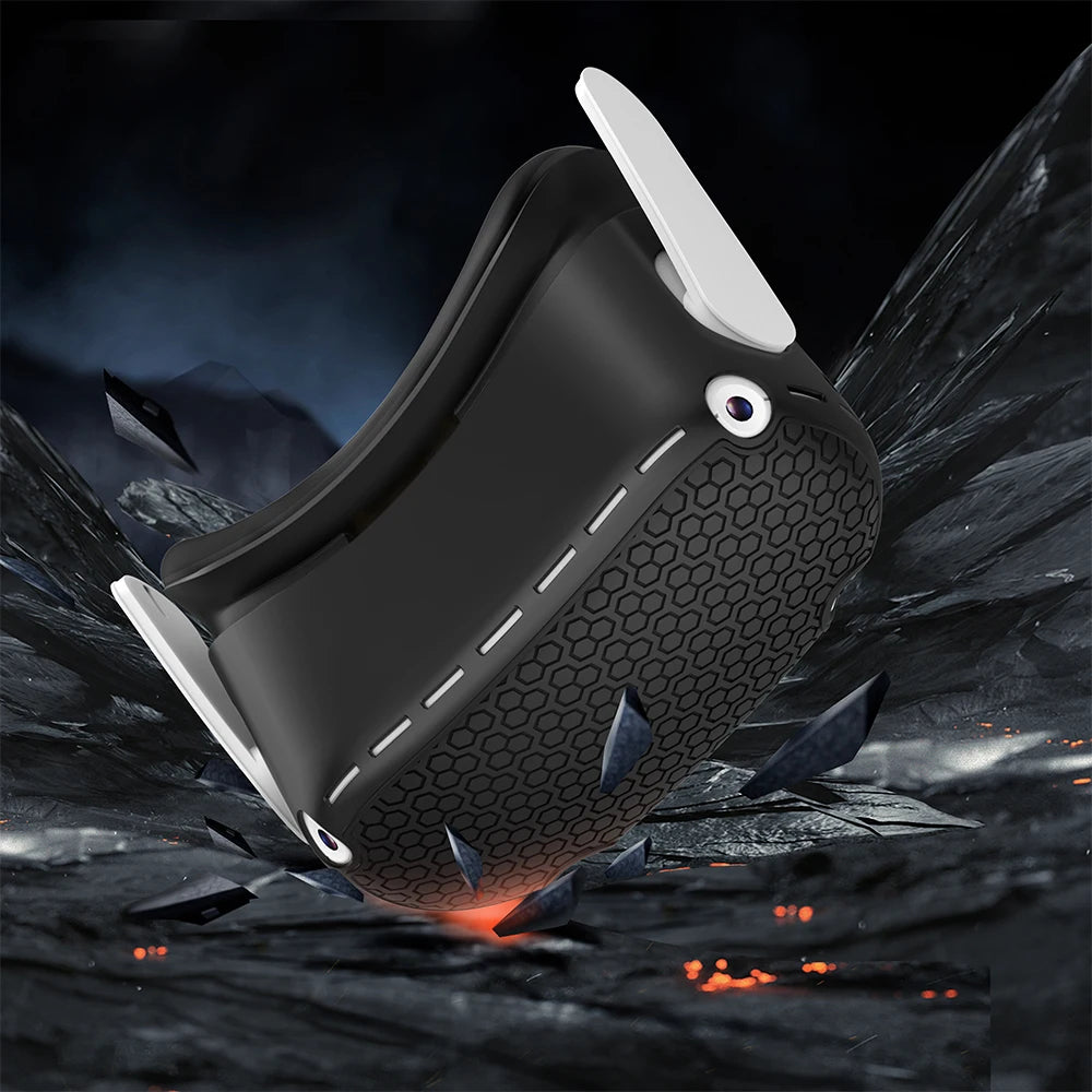 Silicone VR Shell Protective Cover Compatible with Quest 2 Accessories, Comprehensive Protection for VR