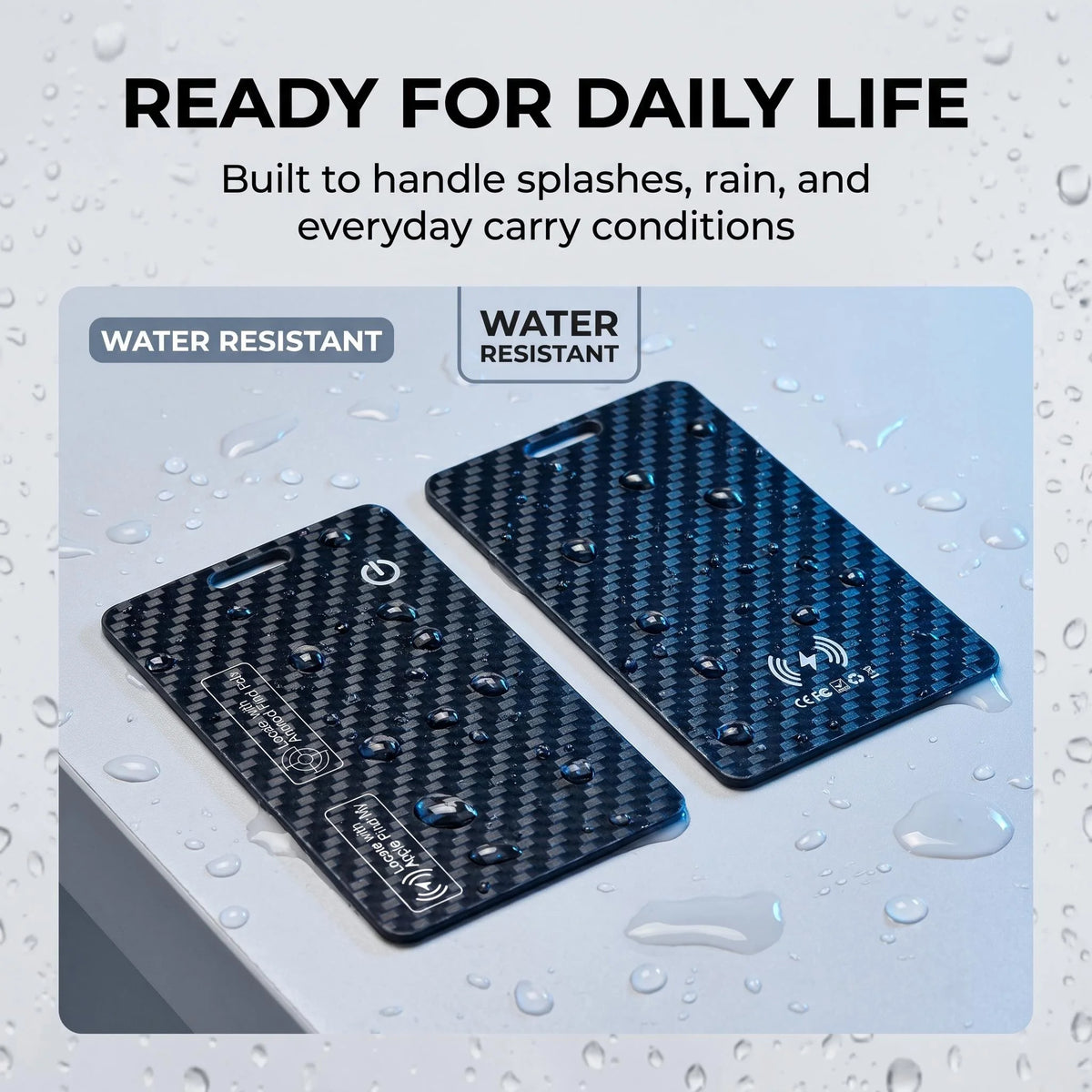 Smart Wallet Tracker Card, Works with Apple Find My & Android Find Hub, IP68 Waterproof Item Locator with 70dB+ Loud Alarm, 3-5 Months Ultra-Long Battery Life, App Notifications, Historical Tracking & Multi-User Sharing