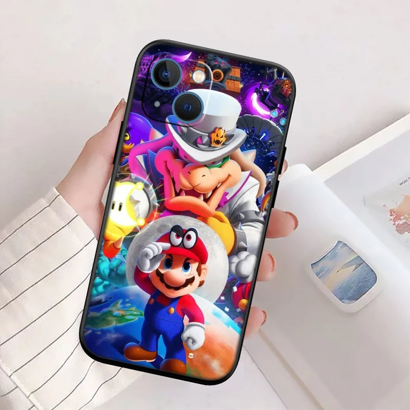 M-Marios New High-End Shell Phone Case for iPhone 16 15 14 13 12 Pro Max Plus Mini