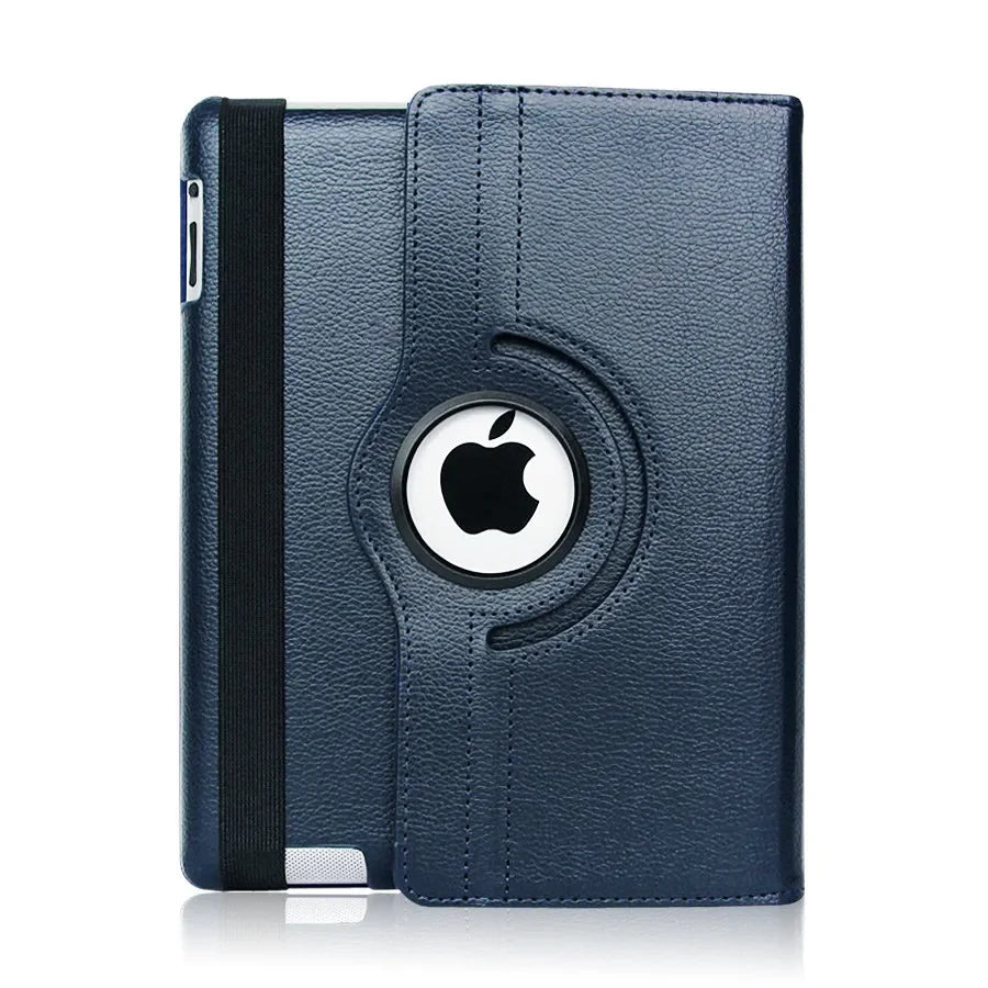 For iPad Pro 12.9 2018 2020 2021 2022 2015/2017 Smart Leather Case 360° Rotation and Sleep Wake Function Protective Shell