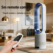 2026 Space Saving Bladeless Tower Fan Energy Saving Air Purifier Circulator Ultra Quiet Fan for Home Dorm Office