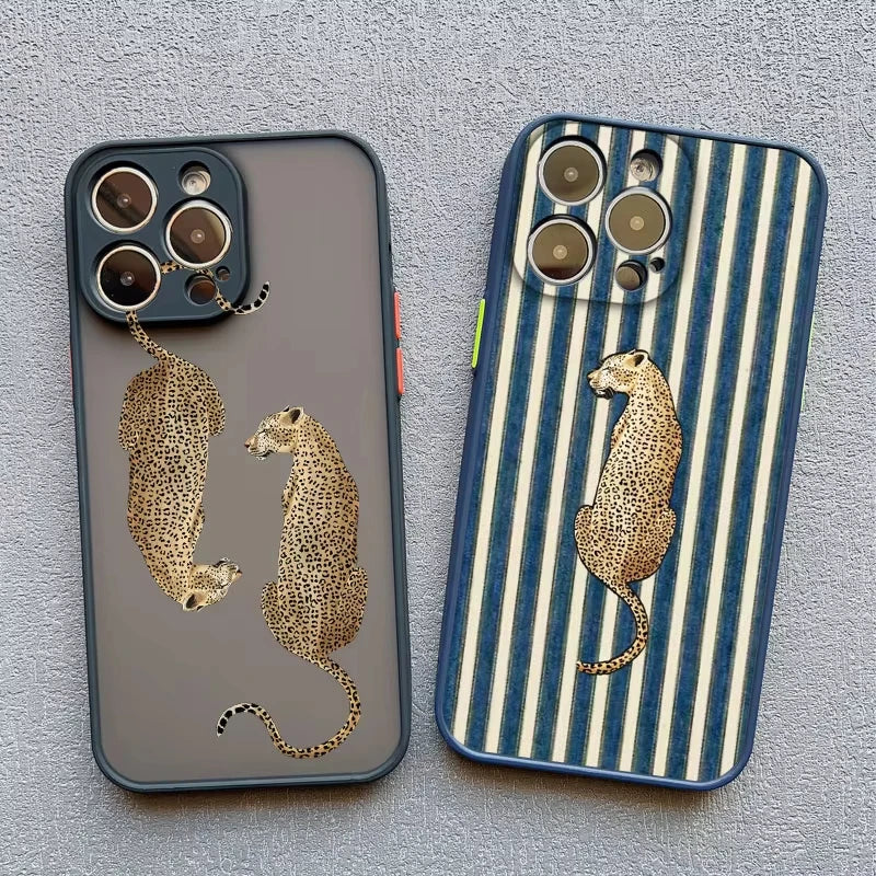 Cheetah Print Animal Vintage Leopard Phone Case For Samsung Galaxy S26 S25 Ultra S24 S23 FE S22 S21 Plus A56 A55 A54 A16 Cover