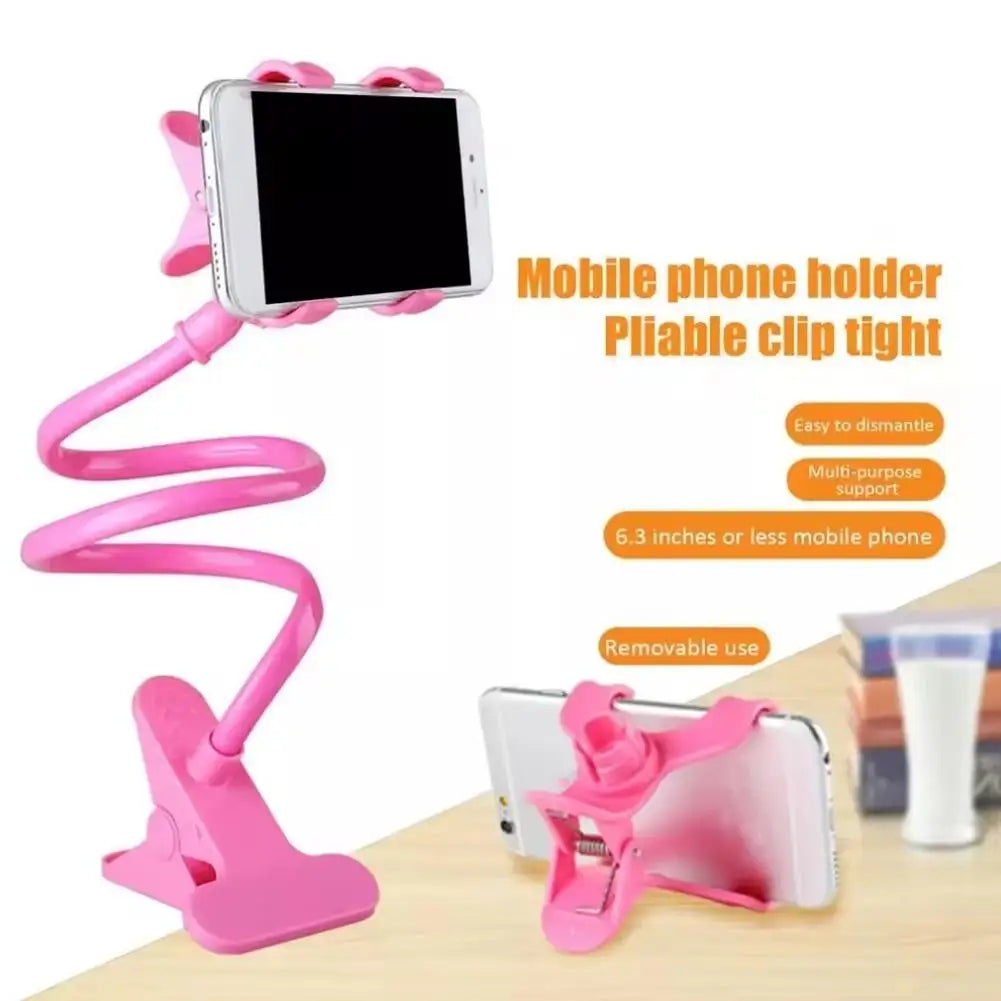 Phone Holder Gooseneck Flexible Arm Lazy Rotatable Bedside Cellphone Stand Mount Household Support Bracket Smartphone Holder