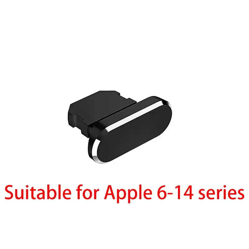 Cell Phone Charging Port Dust Plug with Cleaning Brush for IPhone 15 14 13 16Pro Max Plus Samsung Xiaomi IOS Type C Cleaner Set
