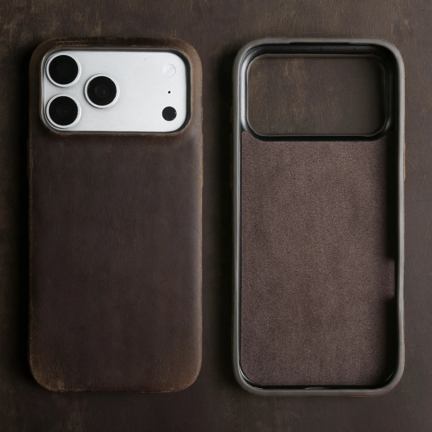 Crazy Horse Pattern Genuine Leather Case For iphone 17 Pro Max Air 16e 16 15 14 Plus 13 12 Mini 11 XR XS Max 7 8 Back Cover Case