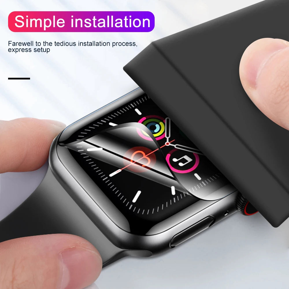 5PCS Screen Protector for Apple Watch Ultra 1 2 49MM 40MM 41MM 42MM 44MM 45MM 38MM soft Film for iWatch Series 9 8 7 6 SE 5