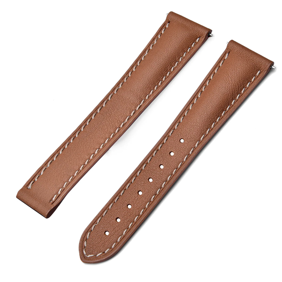 Retro Leather Watch Strap 20mm 22mm Quick Release Smooth Leather Watchband Men Women Watch Band Accessories